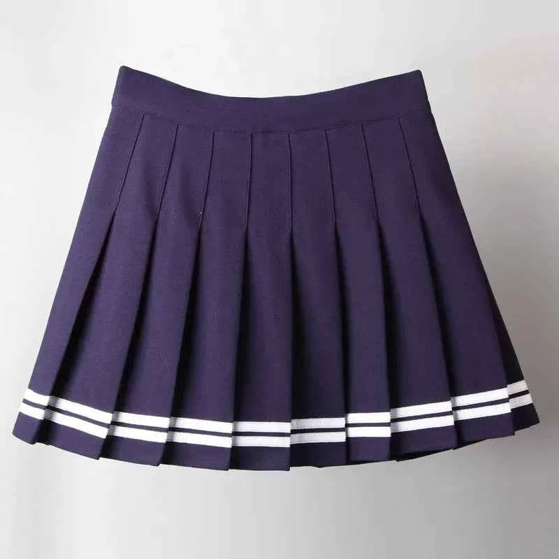 Gothic Pleated Mini Skirt with Cross Design