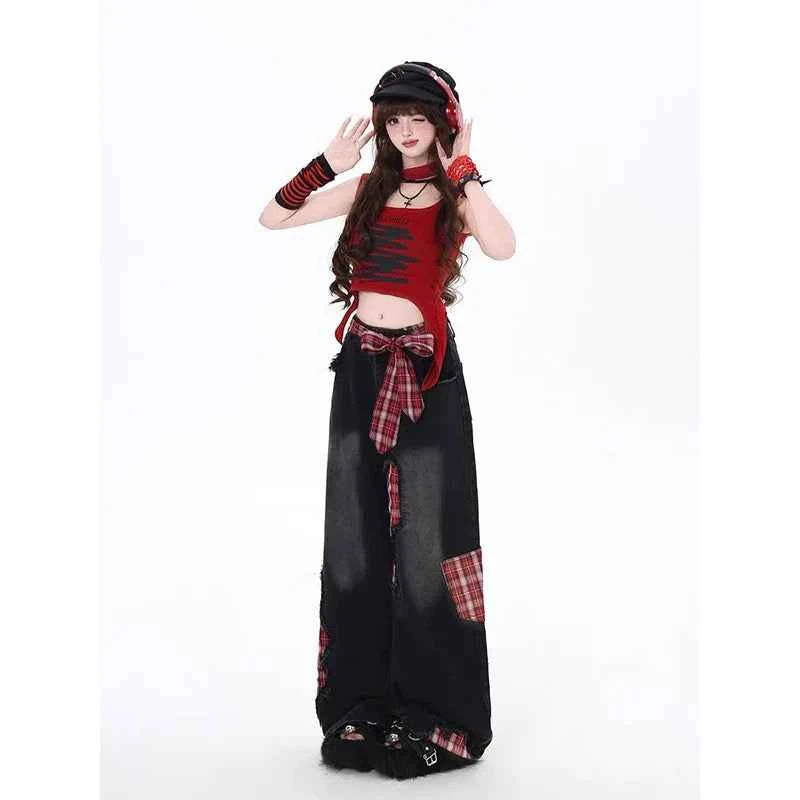 Vusy Kawai Shop Harajuku Baggy Jeans for Women