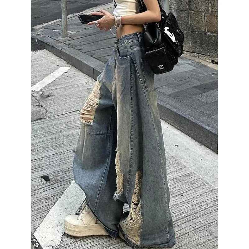 Harajuku Baggy Ripped Jeans for Women