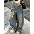 Harajuku Baggy Ripped Jeans for Women