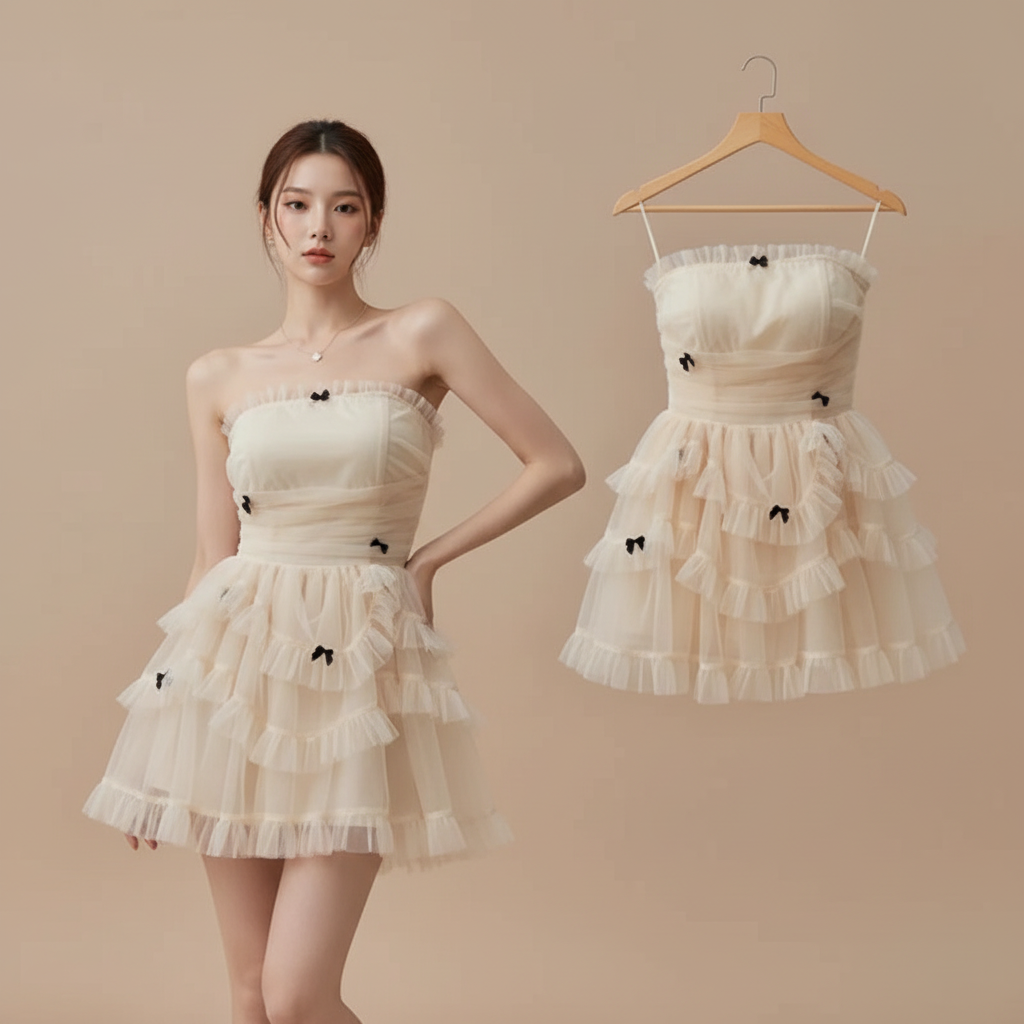Hero del vestido beige