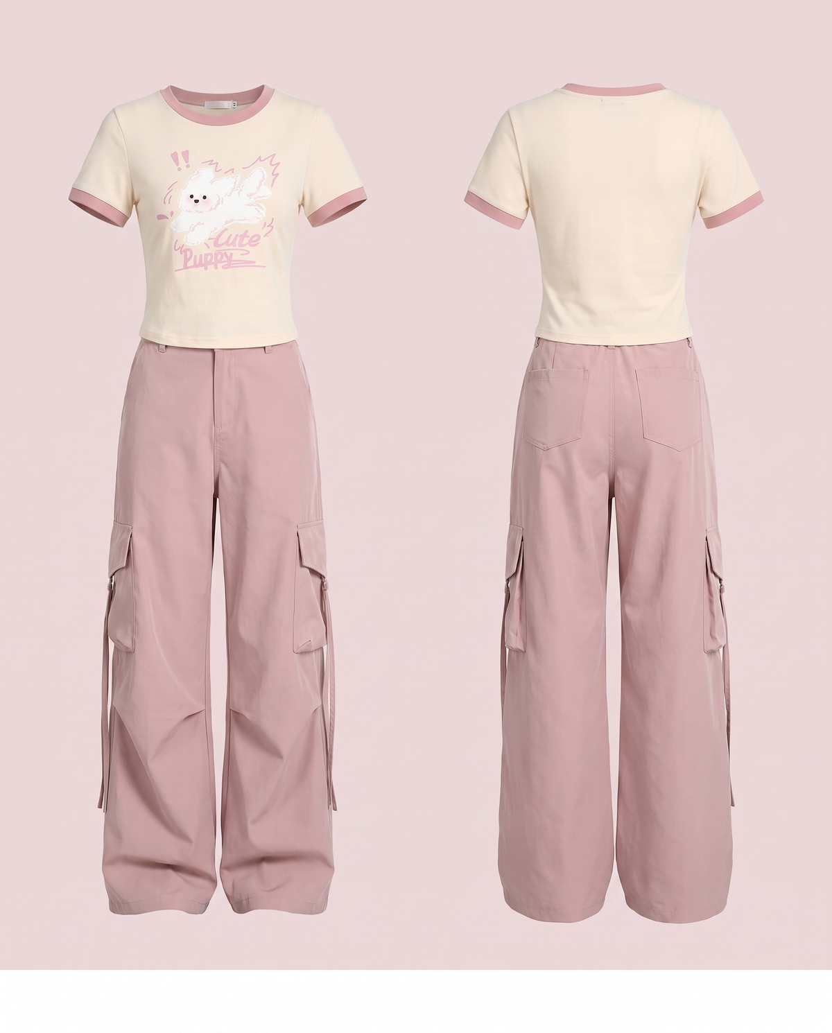 Front and back fit view of the matching set