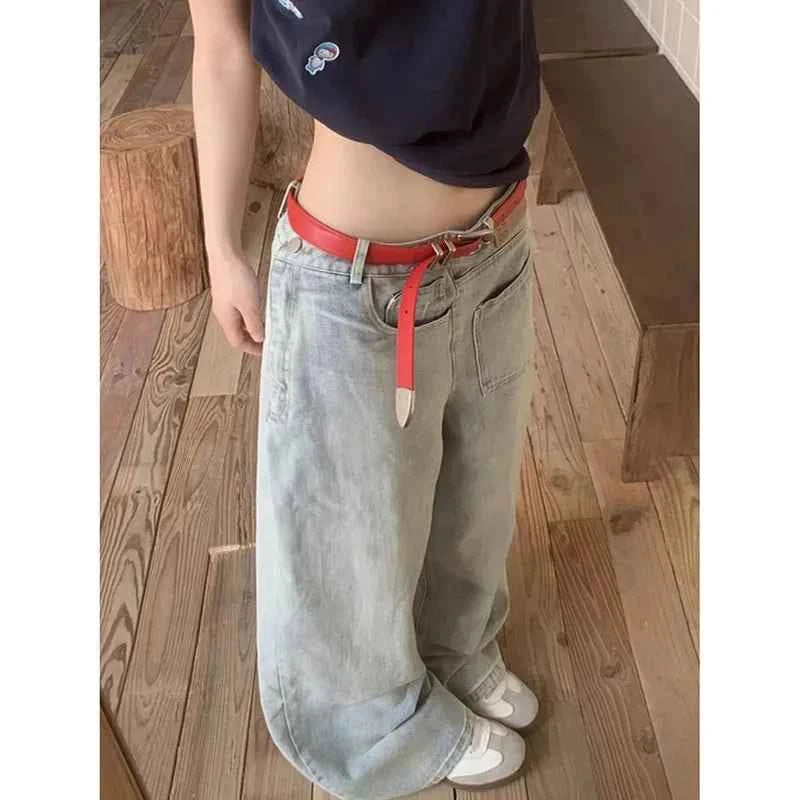 High Waist Blue Jeans for Women