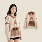 Kawaii Bear Japanese Hoodie for Women