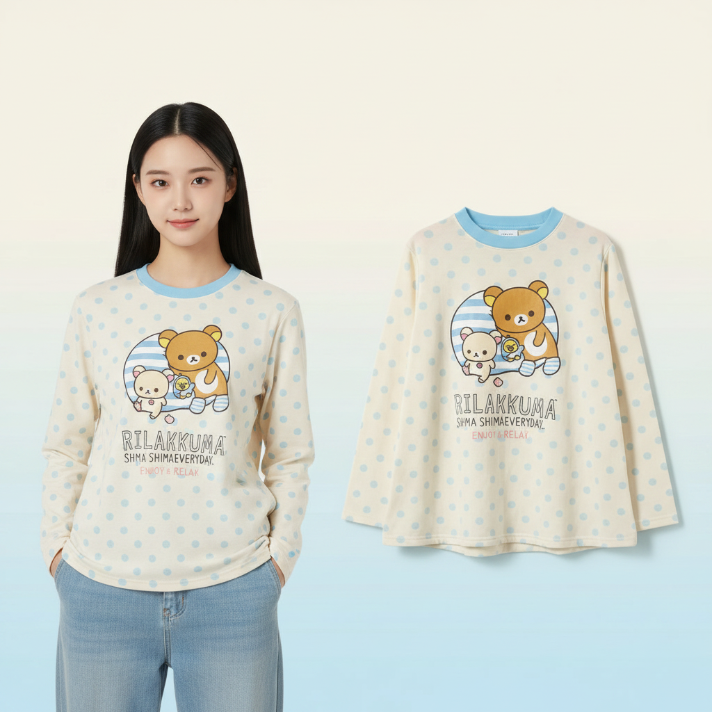 Niedliches Cartoon-Langarm-Sweatshirt