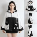Kawaii Cat Ear Hooded Jacket for Women