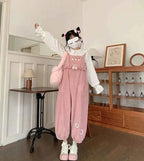 Cute Kawaii Corduroy Overalls