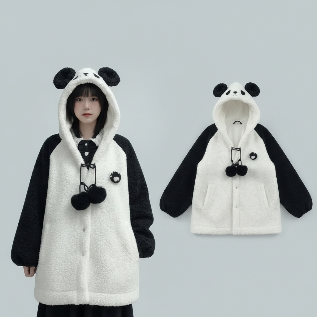 Kawaii Japanese Panda Hooded Cute Jacket