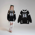 Kawaii Print Casual O-Neck Sweatshirt