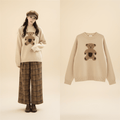 Kawaii-Pullover mit Bärenmotiv für Damen