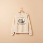 korean funny cat hoodie for women in beige with cartoon cat and programmer text
