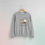 Gray korean funny cat hoodie for women with cute cat and laptop graphic and programmer text