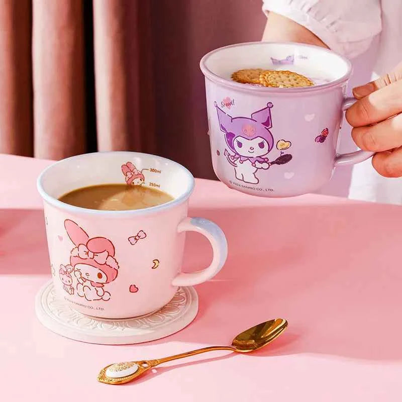 Kuromi Pink Ceramic Mug - Cute and Stylish Drinkware Design