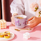 Kuromi Pink Ceramic Mug - Cute and Stylish Drinkware Design