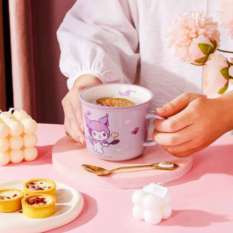 Kuromi Pink Ceramic Mug - Cute and Stylish Drinkware Design