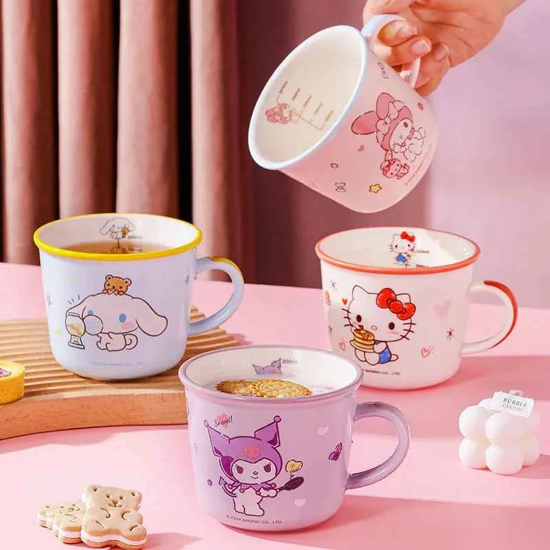 Kuromi Pink Ceramic Mug - Cute and Stylish Drinkware Design