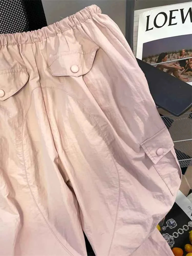 Pink Kawaii Cargo Pants for Cute Style