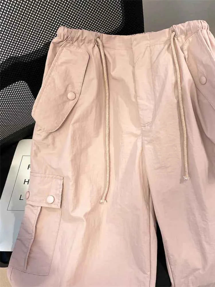 Pink Kawaii Cargo Pants for Cute Style