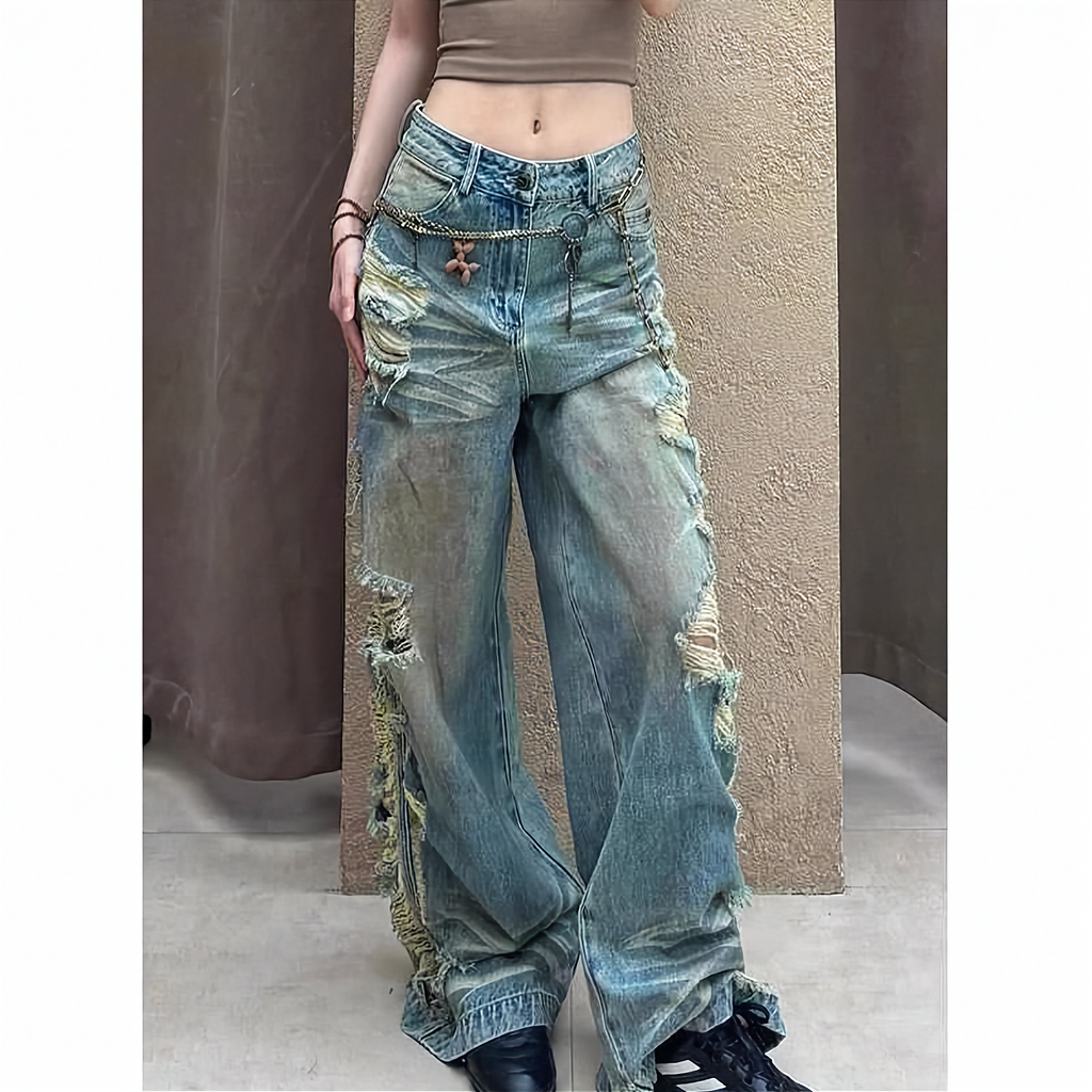 Baggy Ripped Jeans for Women
