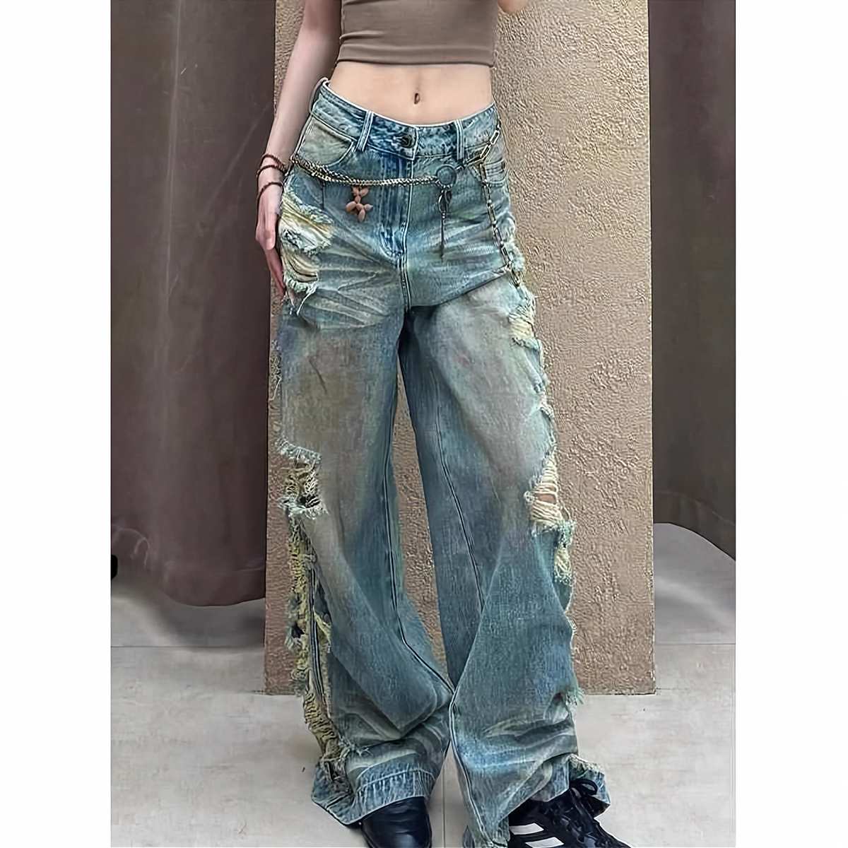 Baggy Ripped Jeans for Women