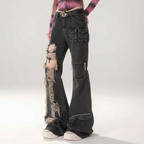 Ripped Black Jeans - Detalle rasgado
