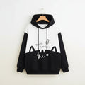 Frühlings Langarm Süßes Katzen-Sweatshirt