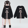 Sweet Ribbon Hoodie Japanese Style Tops