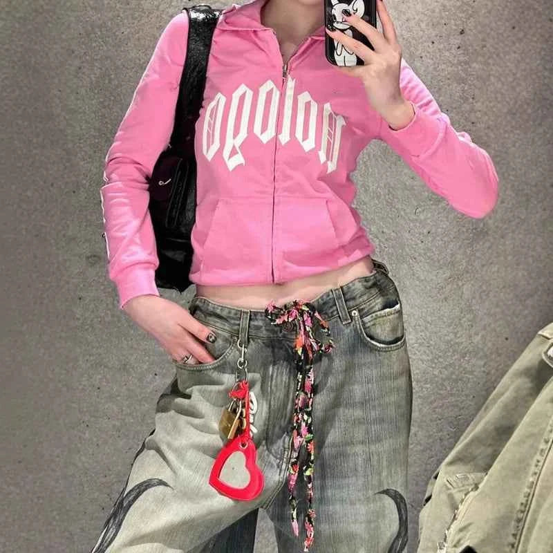 Cute Oversized Jeans with Trendy Tattoo Style Design