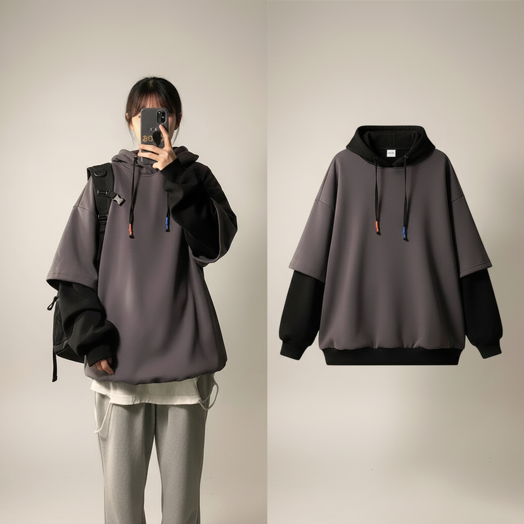Automne Hiver Unisexe Pull à Capuche Décontracté