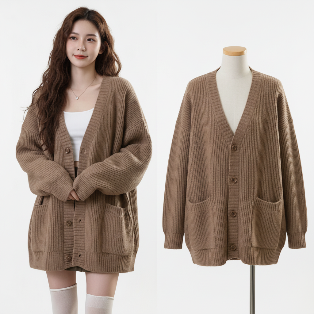 V-Ausschnitt Pullover für Damen