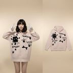 Cartoon Katze Strickpullover für Damen