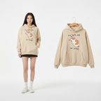Lässiger Kawaii Hoodie für Damen mit süßem Katzenmotiv