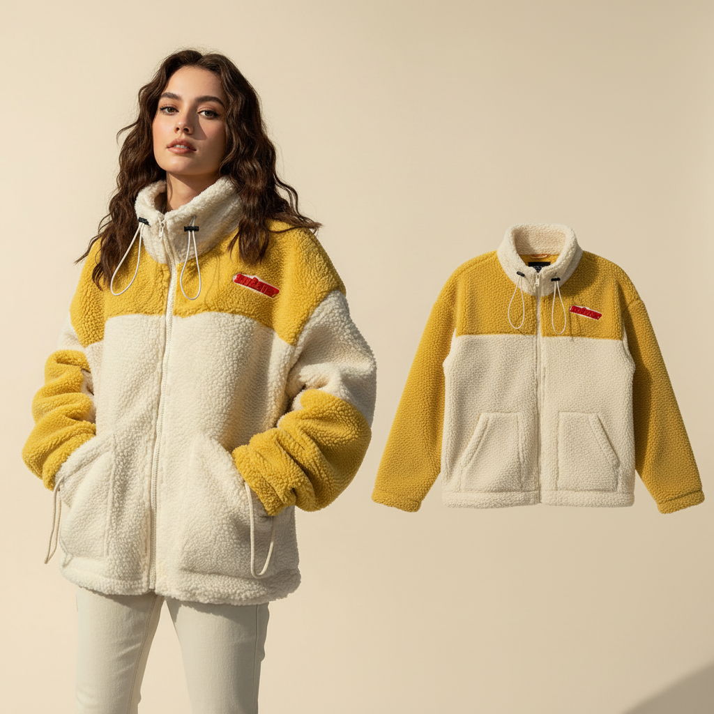 Niedliche Herbst-Winter Plüsch-Sweatshirt-Jacke