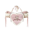 Kawaii Lolita Skirt Set Sweet Plaid Ruffles Halter Neck Top