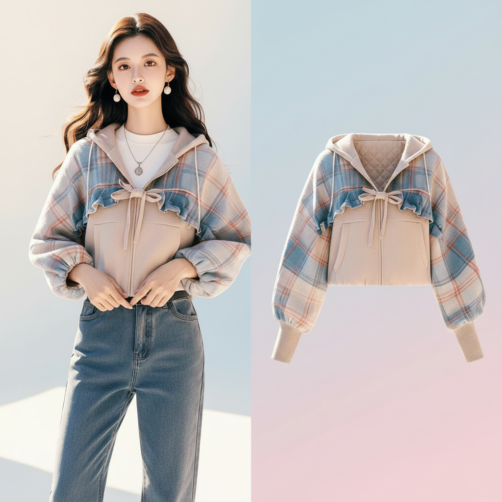 Preppy-Style-Ästhetik Hoodies für Damen