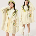 Cute Lolita Knitted Sweater Coat with Embroidery