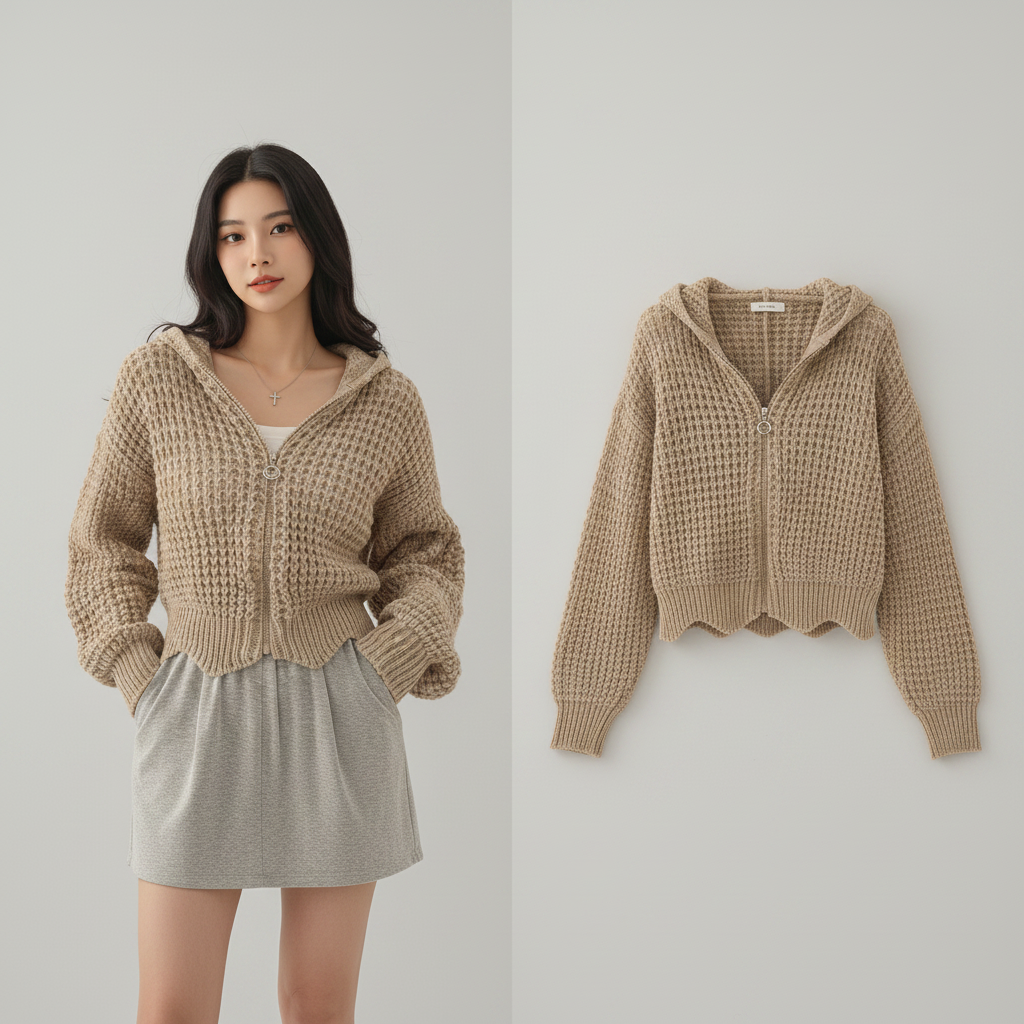 Sweat à capuche zippé streetwear japonais pour un style douillet
