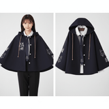 
only navy blue coat