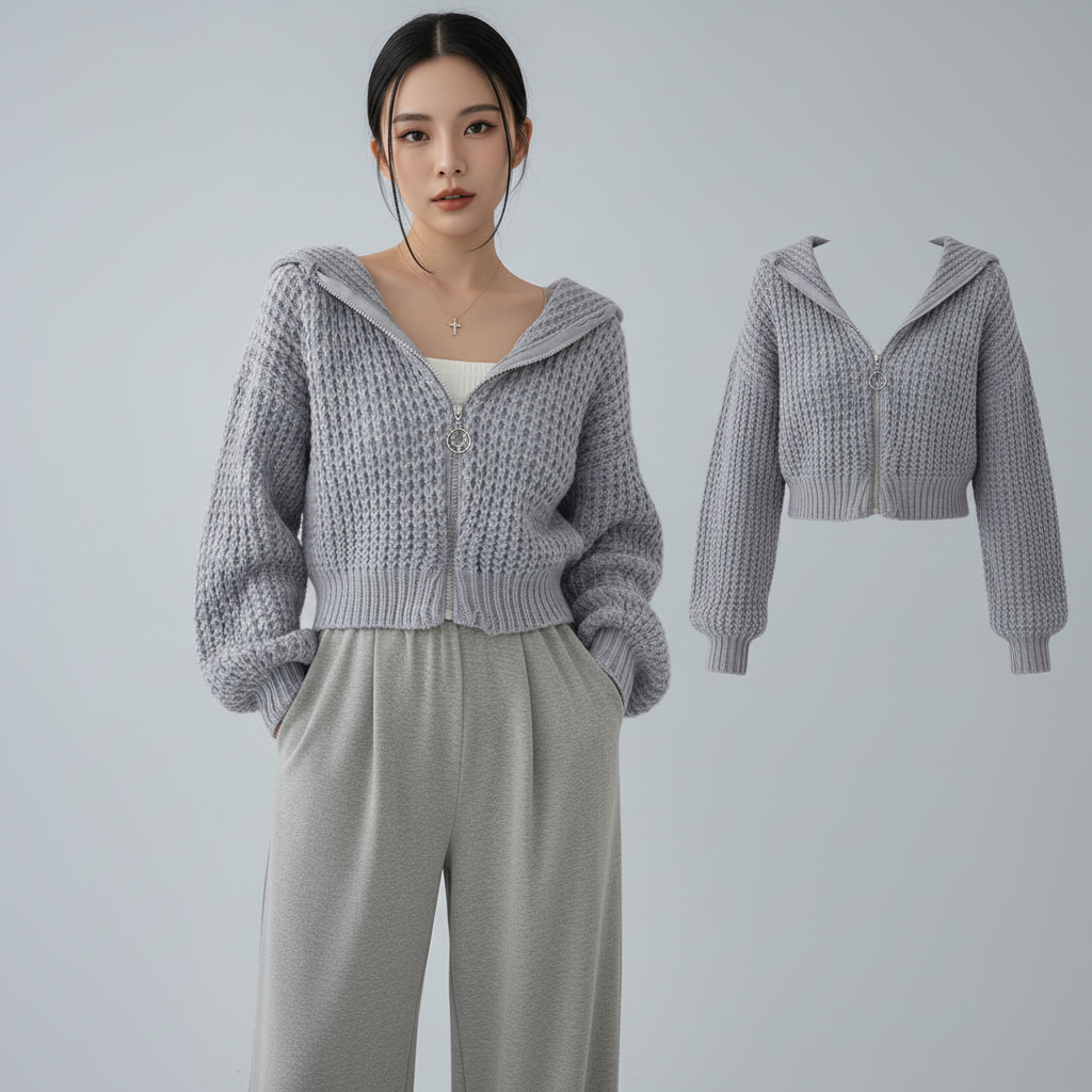 Sweat à capuche zippé streetwear japonais pour un style douillet