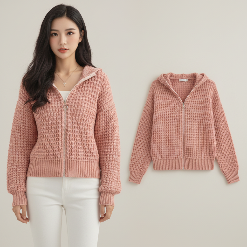Sweat à capuche zippé streetwear japonais pour un style douillet