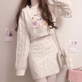Autumn Winter Sweet Lolita Style Skirt Sets Japanese Girls