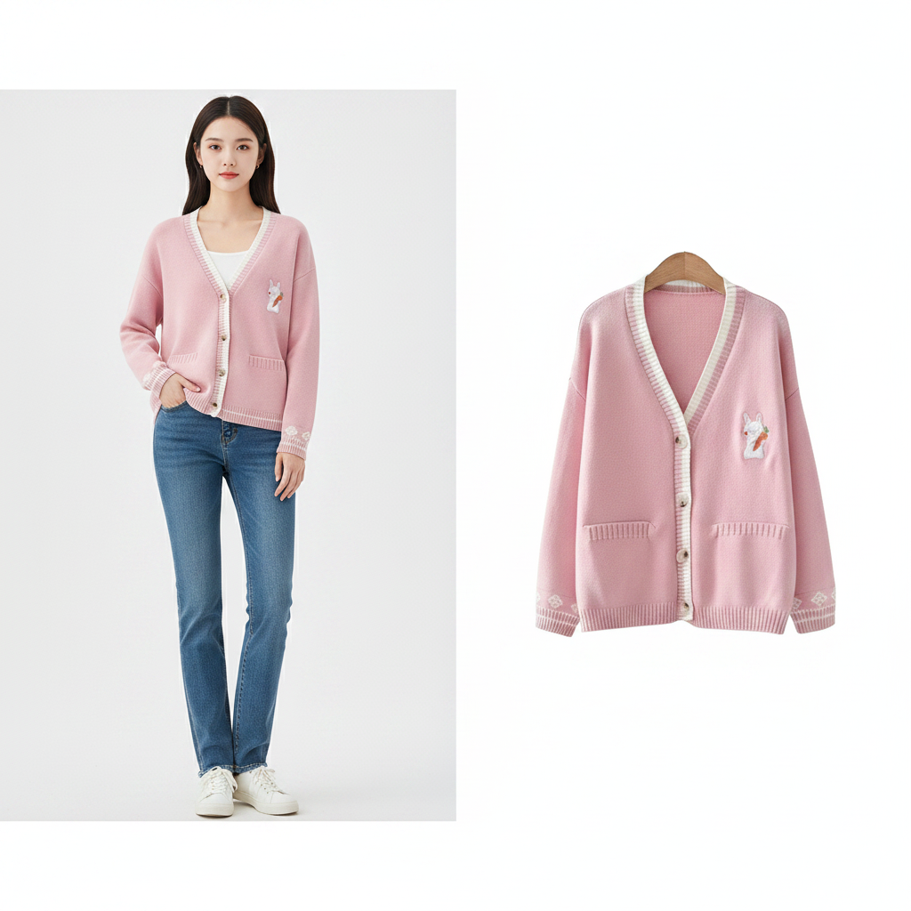 Japanische Mode Kawaii Strickjacke Damen Harajuku Süß