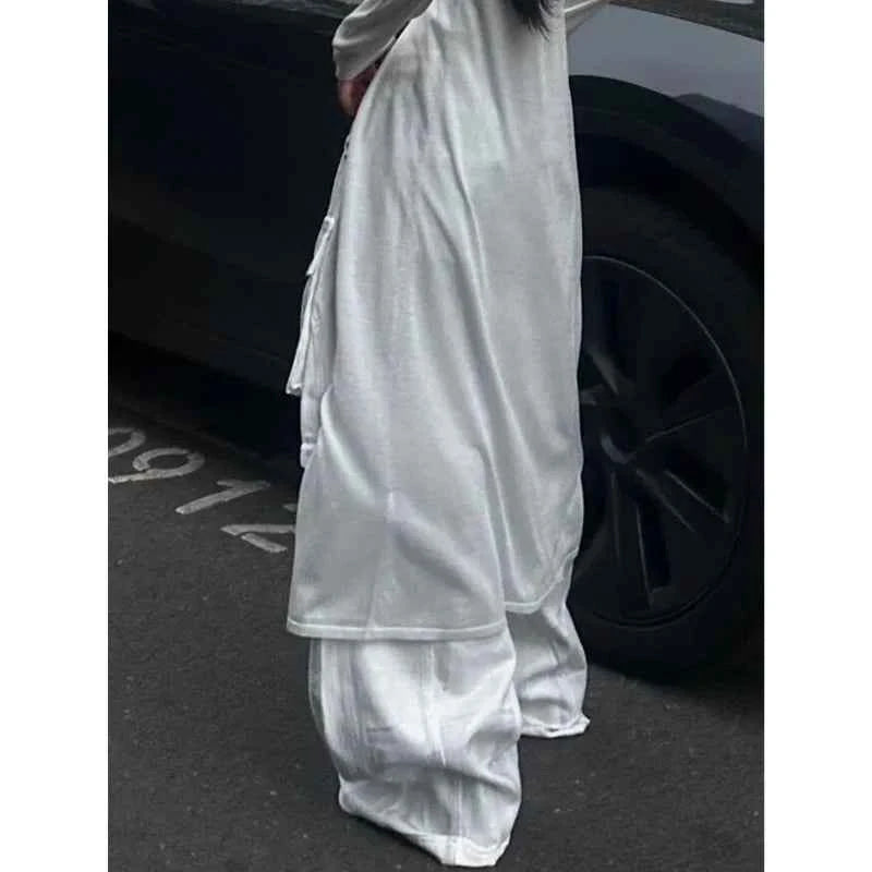 White Cargo Jeans for Women Trendy Style