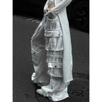 White Cargo Jeans for Women Trendy Style