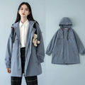 Damen Preppy Style Korean Streetwear Mantel