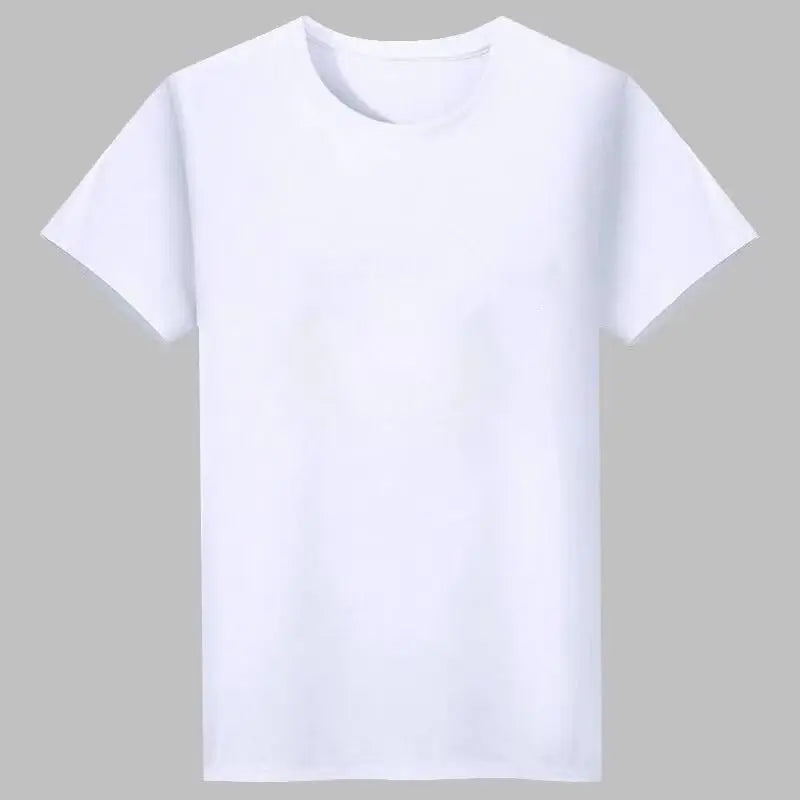 Plain white short sleeve t-shirt for casual wear from Vusy Kawai Shop women's summer patchwork two piece set