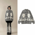 Cute Dog Cartoon Sweater for Women, Cozy Knit