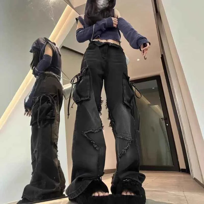 Vintage Wide Leg Jeans for Women