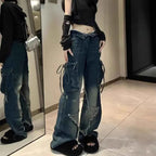Vintage Wide Leg Jeans for Women