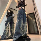 Vintage Wide Leg Jeans for Women